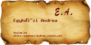 Egyházi Andrea névjegykártya